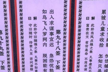 盘古灵签七签