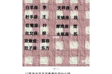 12星座唯美古风名字
