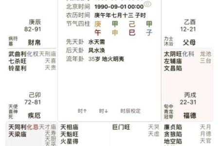 紫薇命盘免费算命