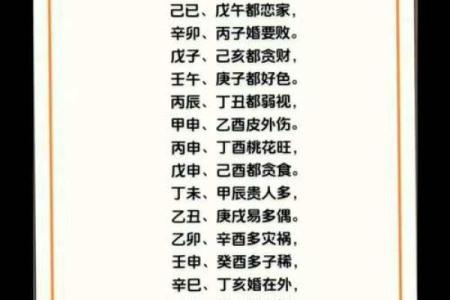 日柱配对查询,男女最佳婚配表日柱