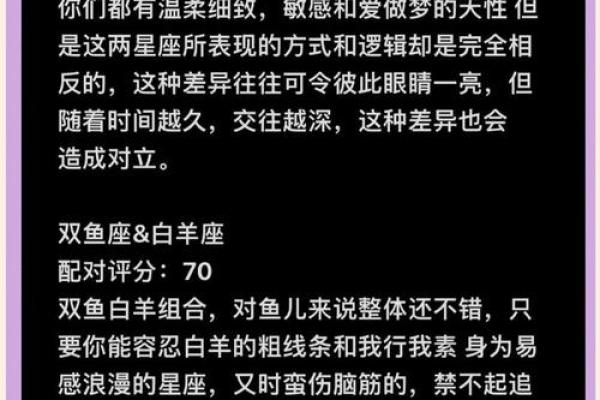 狮子座二区与双鱼座二区的星座配对