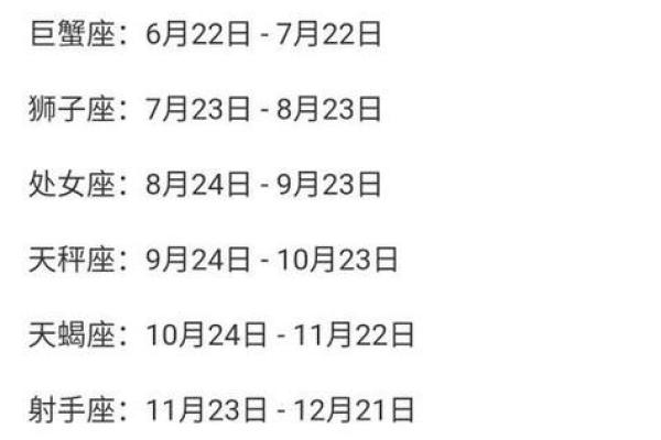 7月是什么星座男女 7月是什么星座的生日