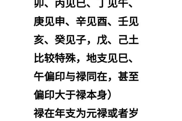 八字归禄