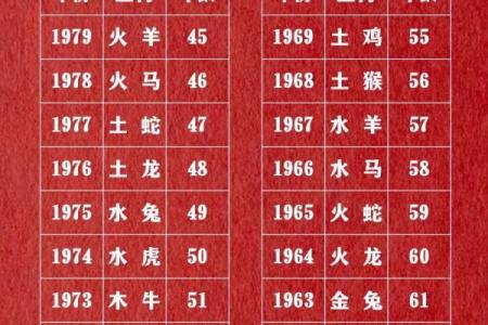 生肖配对表年份岁数