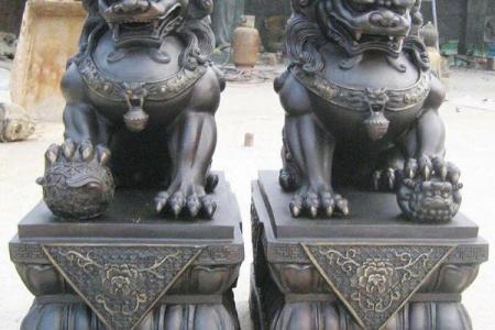 黄铜狮子和石狮子的风水作用与区别
