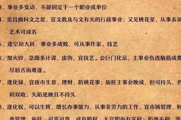 紫微斗数看官禄宫的口诀