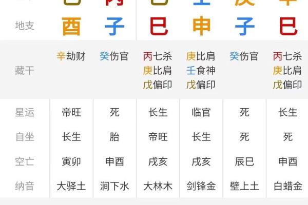 八字排盘后分析教程