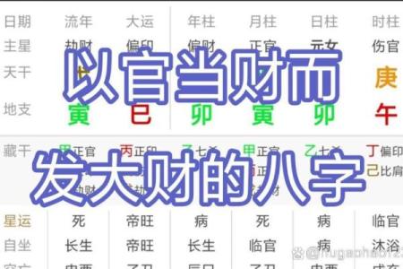 发大财的八字