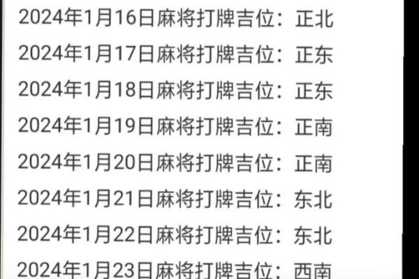 今天打麻将赢钱方位 2024年4月18日最佳方位