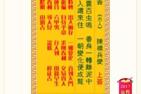抽签解签观音灵签60签