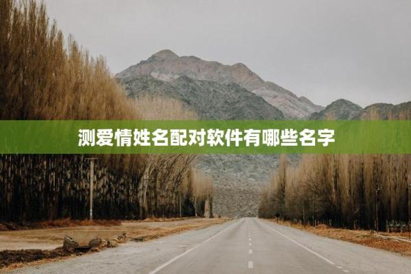 测情侣姓名配对图片 情侣测试姓名配对准？
