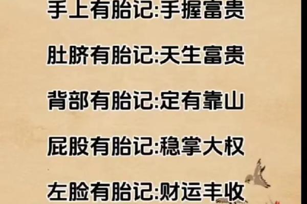 手上胎记算命图解
