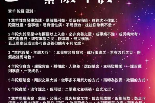 紫薇斗数忌星煞星