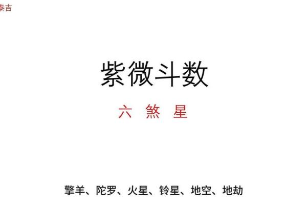 在紫薇斗数煞星