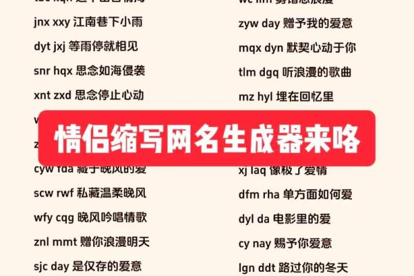 免费测试情侣名字,情侣姓名测试