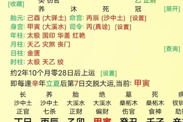 八字运限