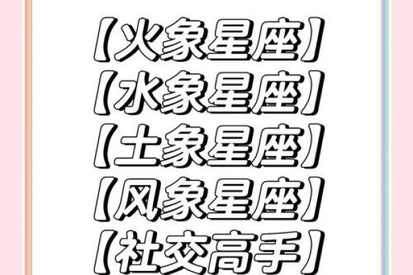 最全面最透彻的四象星座相生相克表