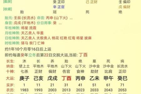 八字运限