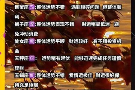 十二星座星期日运势