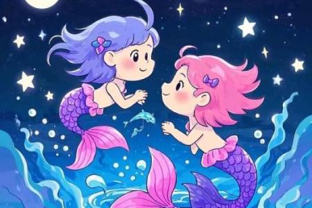 双鱼座星辰图,双鱼月亮星座