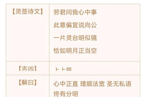 抽一支观音灵签，一整年大吉大利