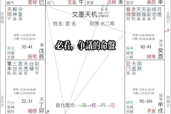 清朝道光皇帝紫微斗数命盘 清代道光？