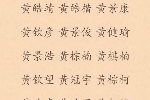 黄姓男孩名字大全-黄姓男孩起名字大全-黄姓名字大全姓名