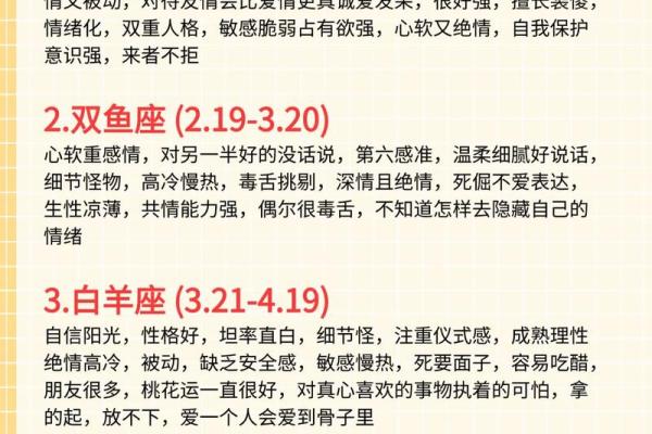 12星座性格描述准确吗