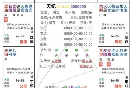 紫微命格查询表 紫微斗数之144种命格